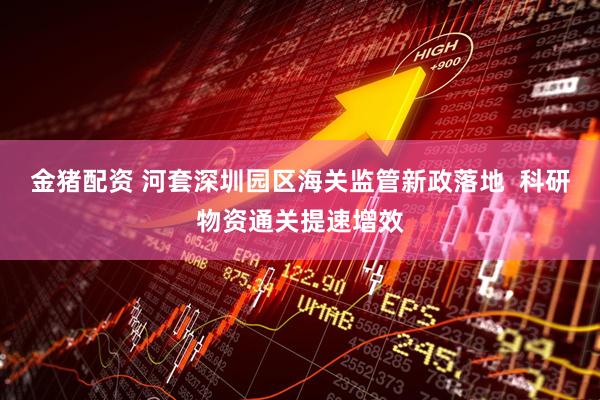 金猪配资 河套深圳园区海关监管新政落地  科研物资通关提速增效