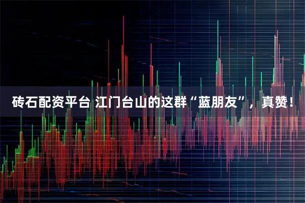砖石配资平台 江门台山的这群“蓝朋友”，真赞！